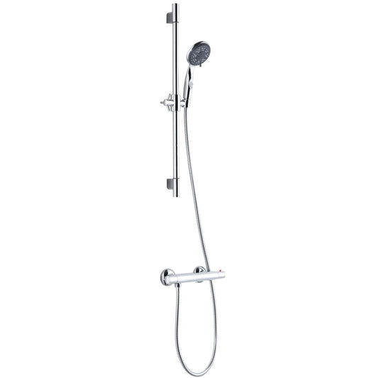 SCHíìTTE Shower Bar Set AQUA 2 SAVE Chrome