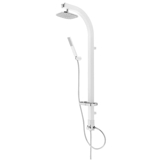 SCHíìTTE Overhead Shower Set MADAGASKAR White-Chrome