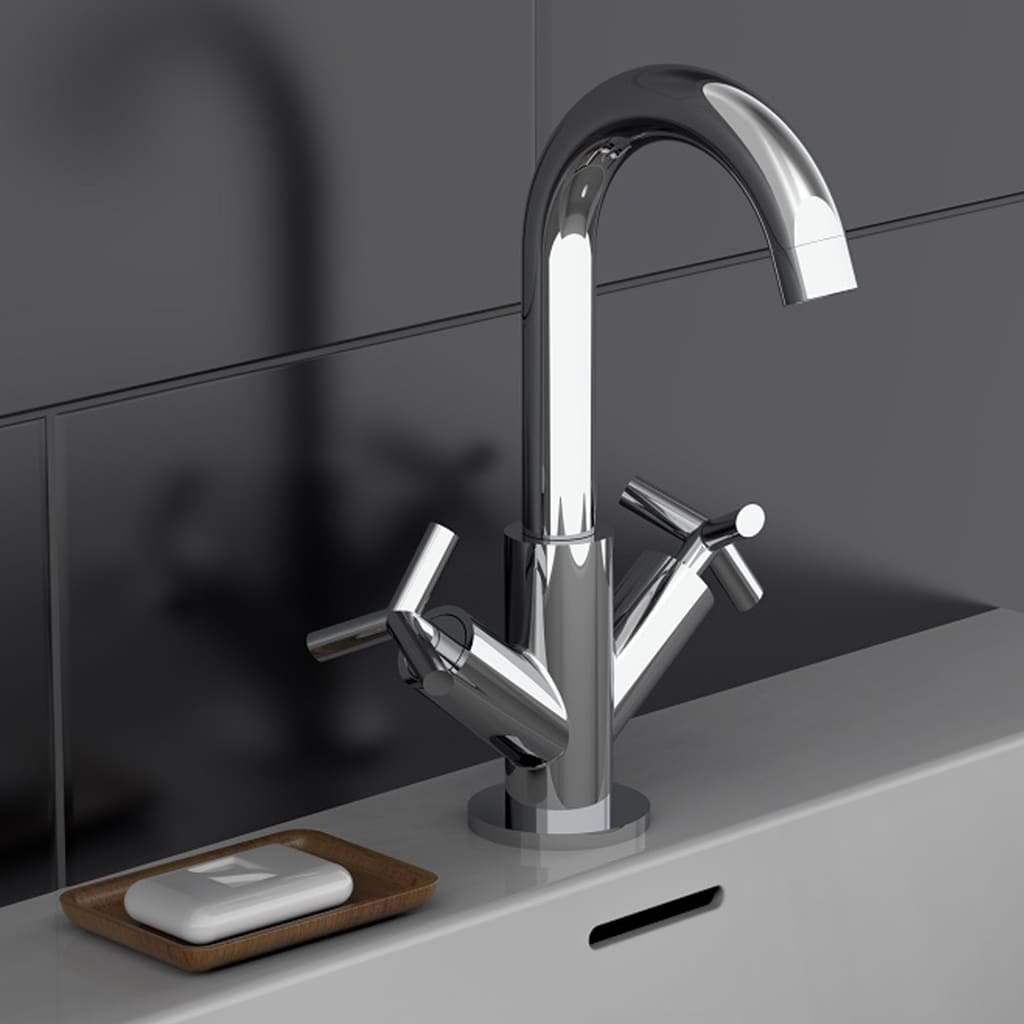 SCHíìTTE 2-Handle Basin Mixer ELIOT Chrome