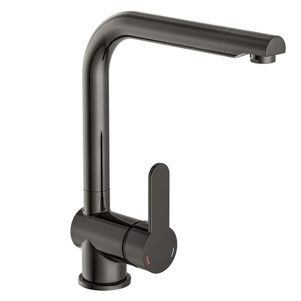 SCHíìTTE Sink Mixer with High Spout RIO High Gloss Graphite