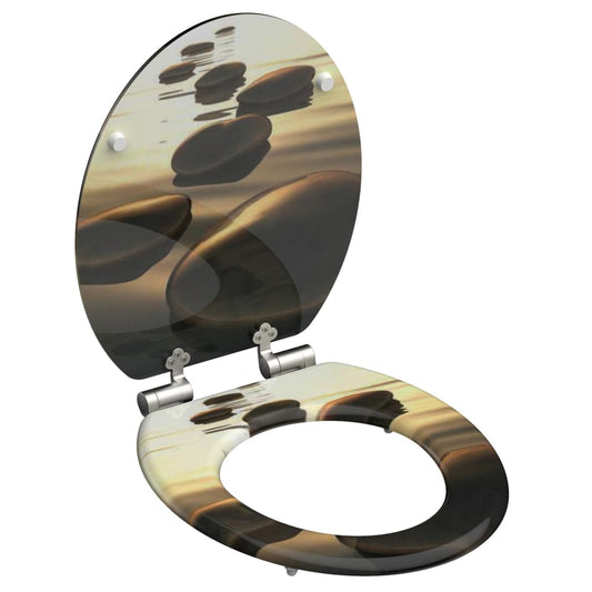 SCHíìTTE Toilet Seat with Soft-Close SEA STONE