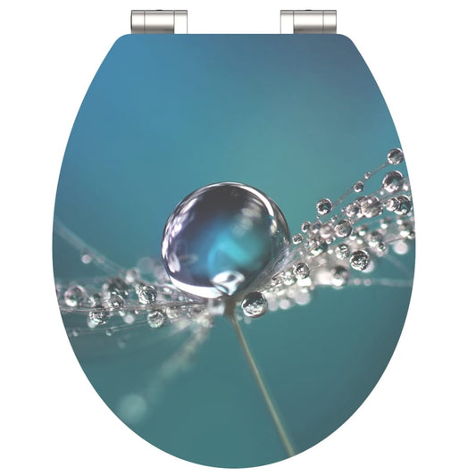 SCHíìTTE High Gloss Seat with Soft-Close WATER DROP MDF