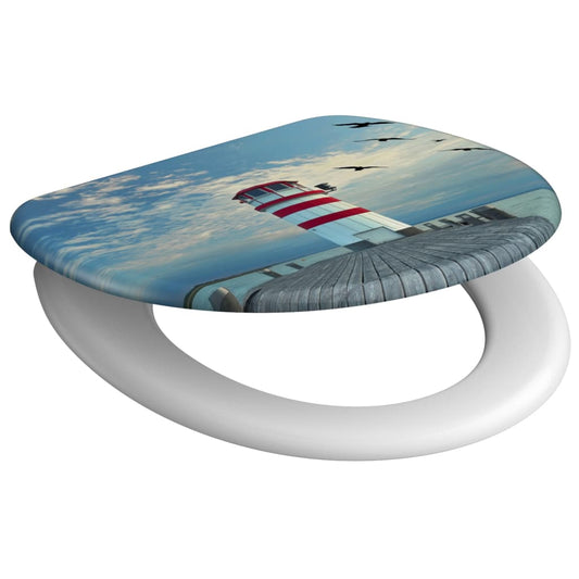 SCHíìTTE Toliet Seat with Soft-Close LIGHTHOUSE