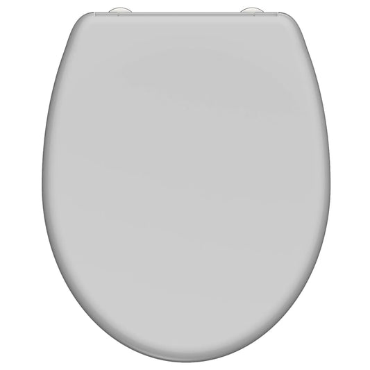 SCHíìTTE Duroplast Toilet Seat with Soft-Close Quick Release GREY
