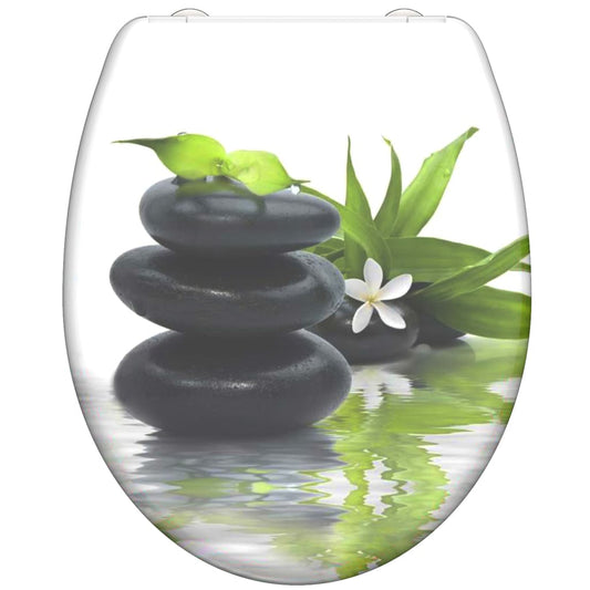 SCHíìTTE Duroplast Toilet Seat with Soft-Close JASMIN Printed