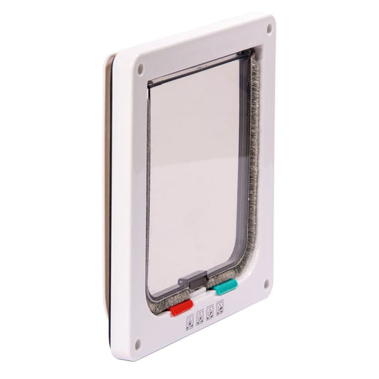 Karlie 4-way Lockable Cat Door Porta 19.2x5x20 cm White