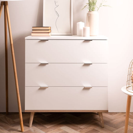 Finori Chest of Drawers Gí_teborg 1 White and Sonoma Oak