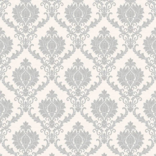 Noordwand Topchic Wallpaper Classic Ornaments Light Grey