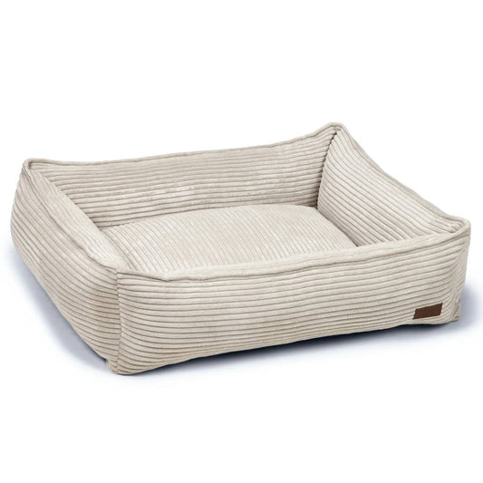 Designed by Lotte Dog Bed Ribbed 80x70x22 cm Light Grey