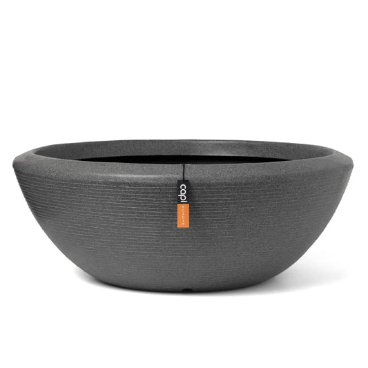 Capi Plant Bowl Arc Granite Low 61x25 cm Anthacite