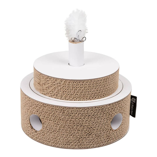 DISTRICT70 Cat Toy FIESTA Cardboard White and Brown