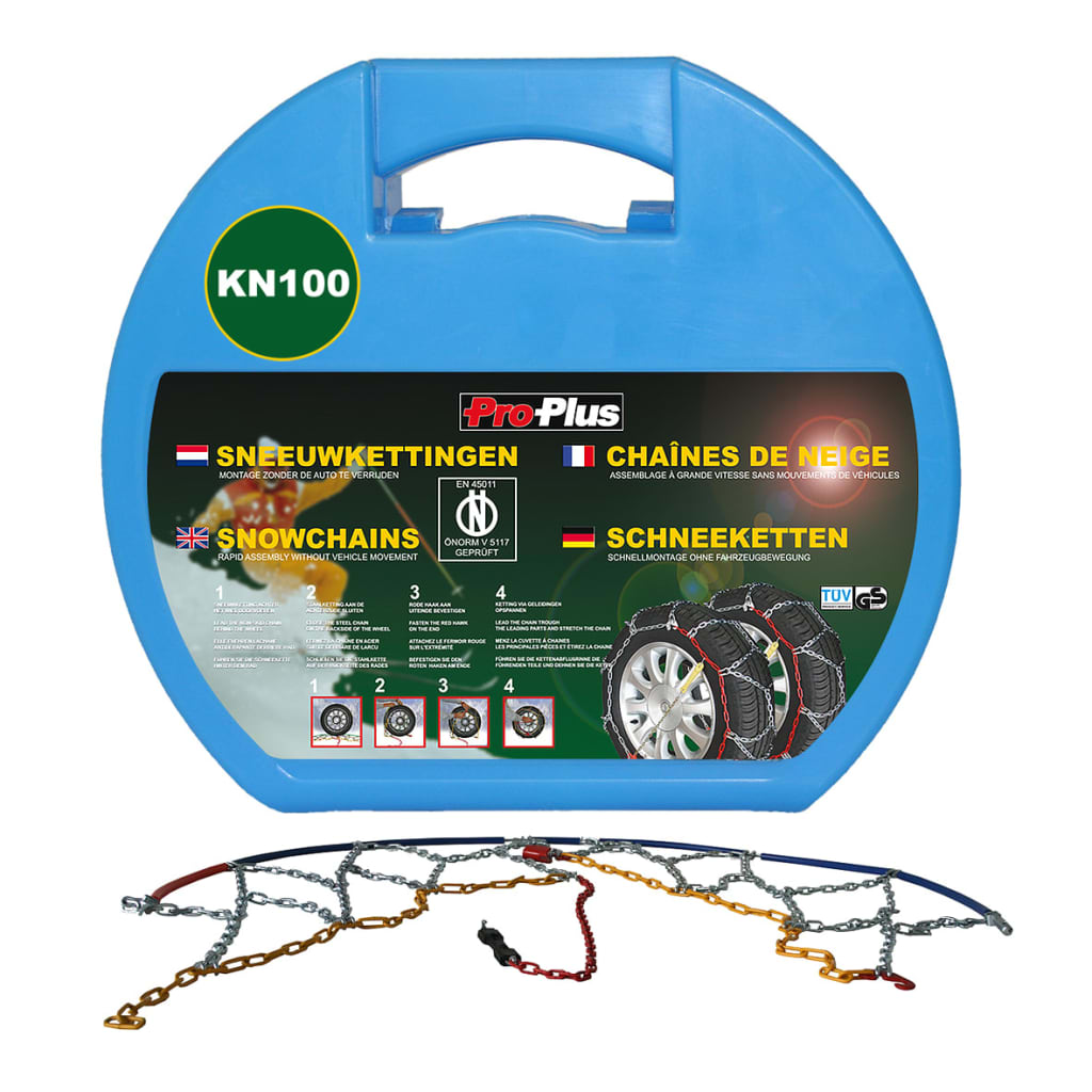ProPlus Car Tyre Snow Chains 12 mm KN100 2 pcs
