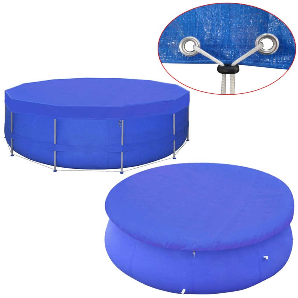 vidaXL Pool Cover PE Round 460 cm 90 g/mŒ_