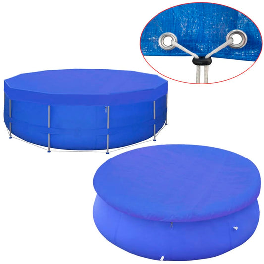 vidaXL Pool Cover PE Round 460 cm 90 g/mŒ_