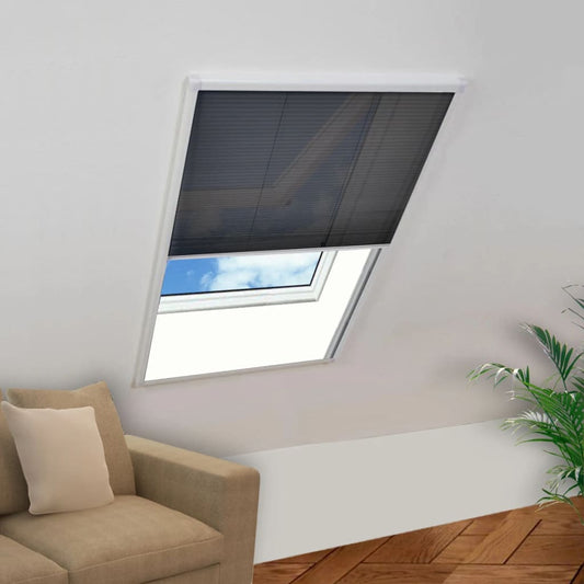 vidaXL Plisse Insect Screen for Windows Aluminium 80x100 cm