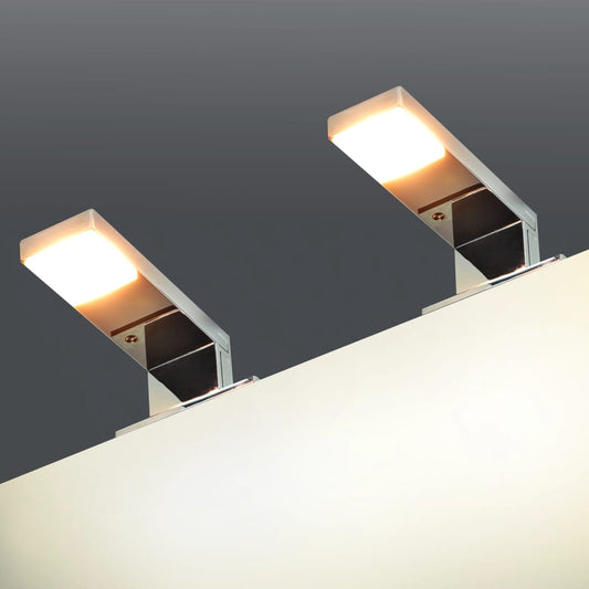 vidaXL Mirror Downlights 2 pcs 2 W Warm White