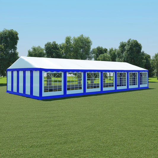 vidaXL Tent Fabric 6x14 m Blue and White