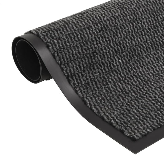 vidaXL Dust Control Mat Rectangular Tufted 90x150 cm Anthracite