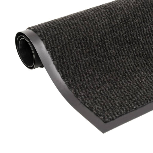 vidaXL Dust Control Mat Rectangular Tufted 120x180 cm Black