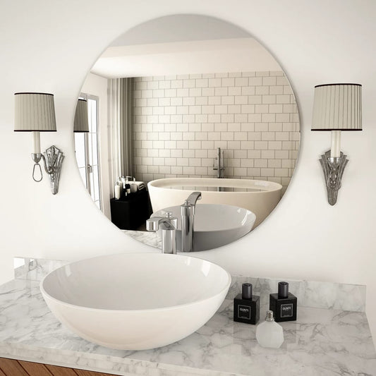 vidaXL Wall Mirror 70 cm Round Glass