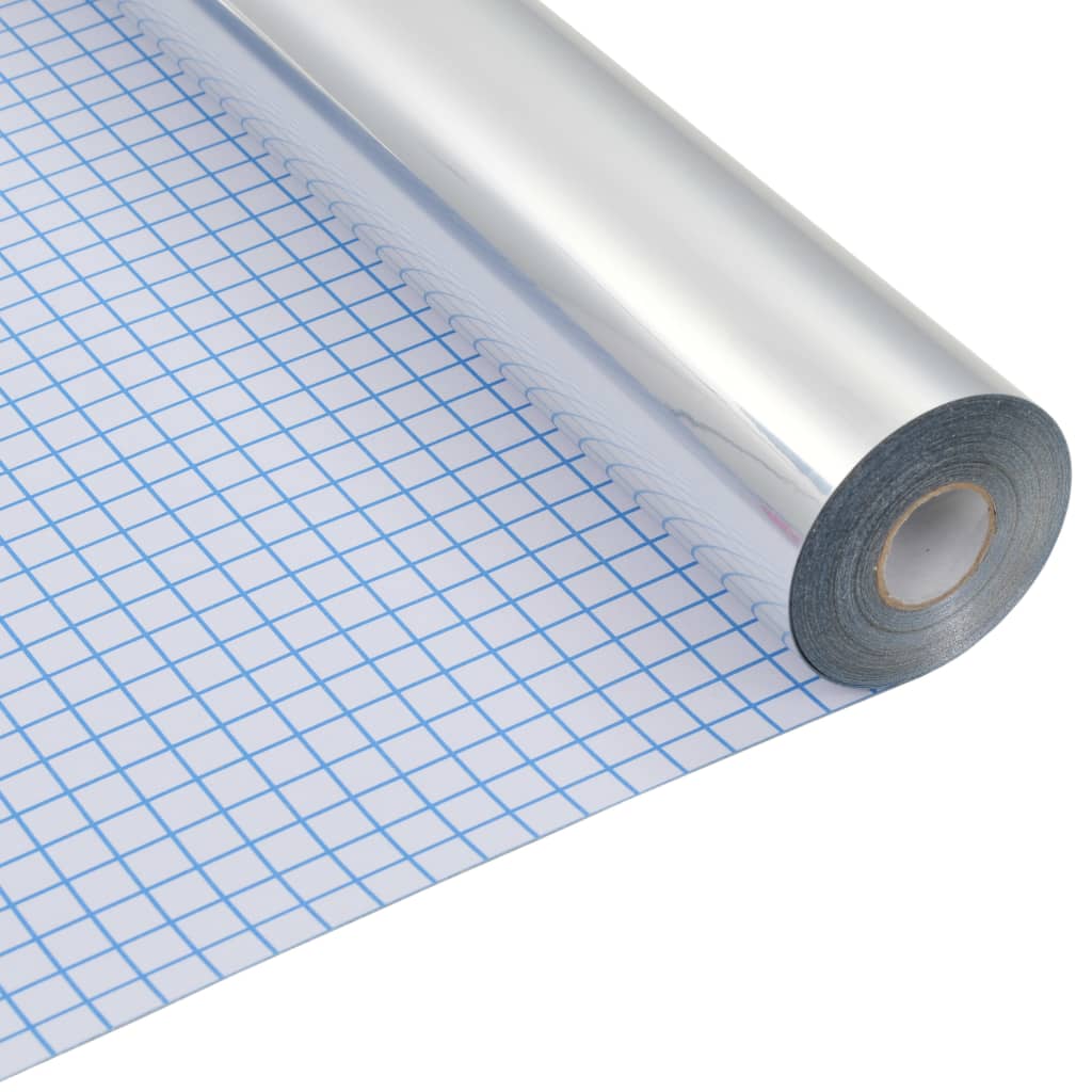 vidaXL Reflective Mirror Privacy Film Self-Adhesive 0.9x10 m