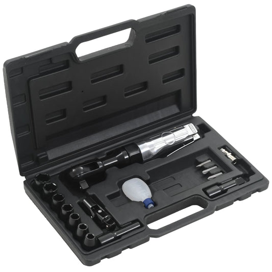 vidaXL 16 Piece Air Ratchet Wrench Kit 1/2"