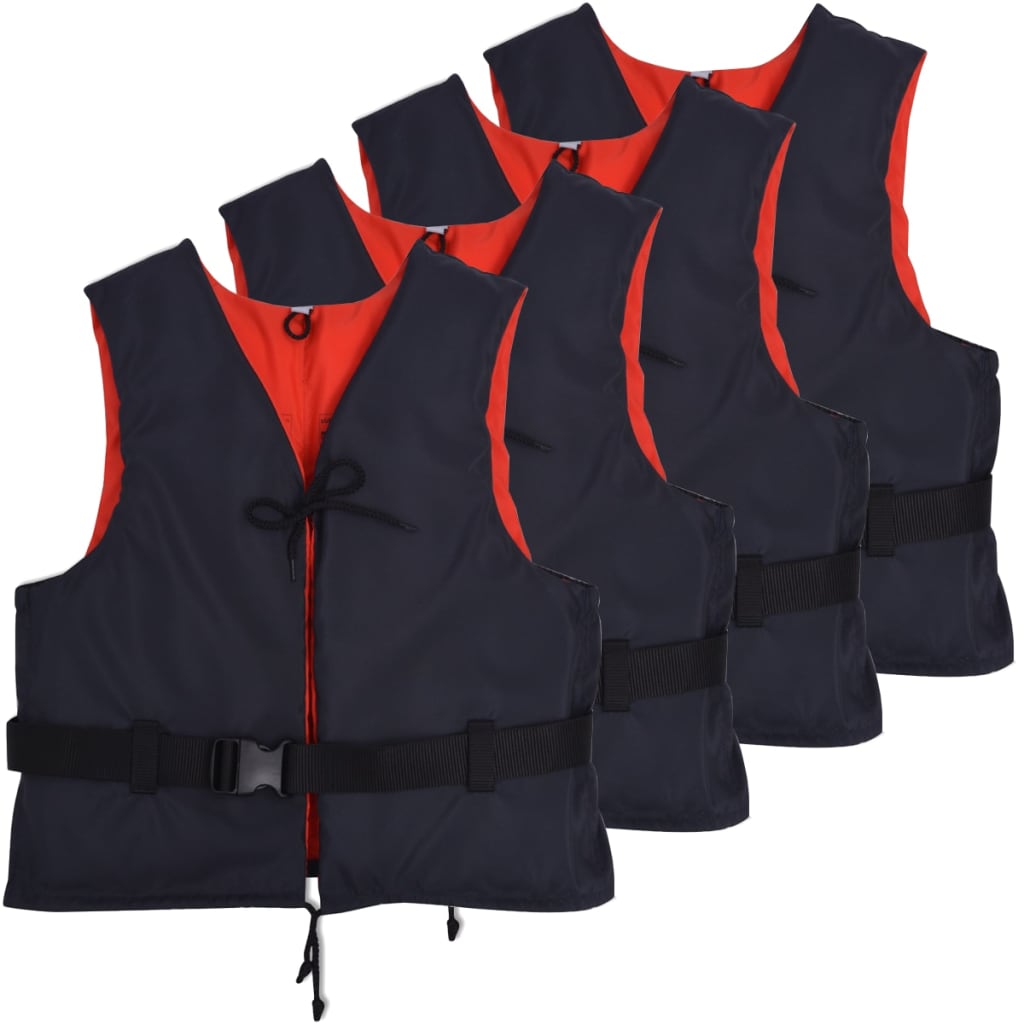 vidaXL Buoyancy Aids 4 pcs 50 N 70-90 kg Navy Blue