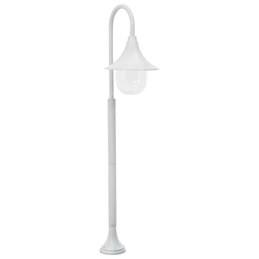vidaXL Garden Post Light E27 120 cm Aluminium White