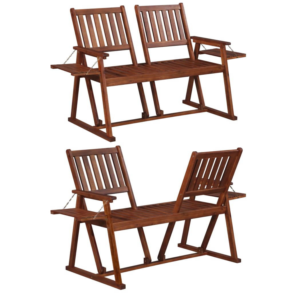 vidaXL Garden Bench 165 cm Solid Acacia Wood