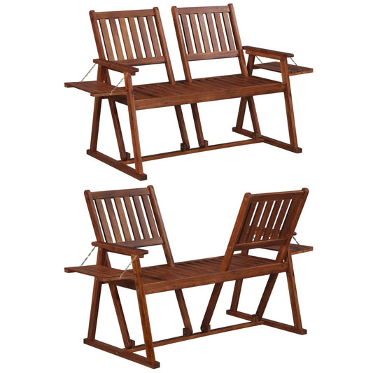 vidaXL Garden Bench 165 cm Solid Acacia Wood
