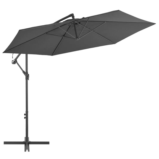 vidaXL Cantilever Umbrella with Aluminium Pole 300 cm Anthracite