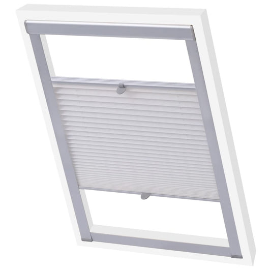 vidaXL Pleated Blind White MK06