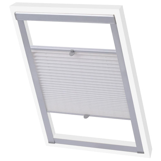 vidaXL Pleated Blind White SK08