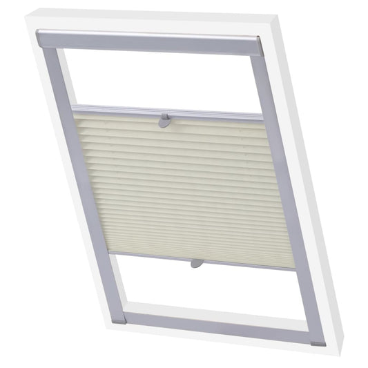 vidaXL Pleated Blind Cream SK08
