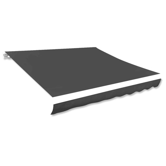 vidaXL Awning Top Sunshade Canvas Anthracite 350x250 cm