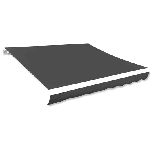 vidaXL Awning Top Sunshade Canvas Anthracite 500x300 cm