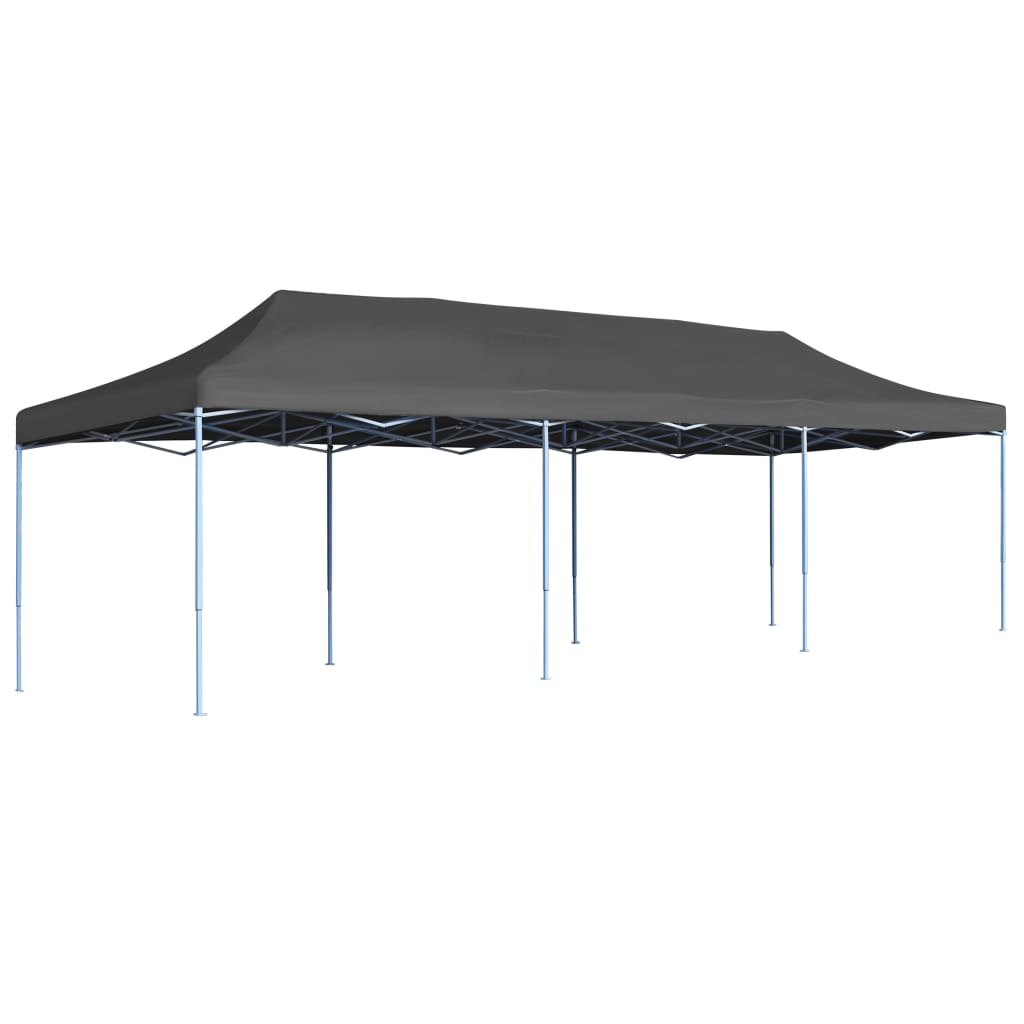 vidaXL Folding Pop-up Party Tent 3x9 m Anthracite