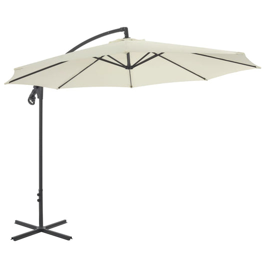 vidaXL Cantilever Umbrella with Steel Pole 300 cm Sand