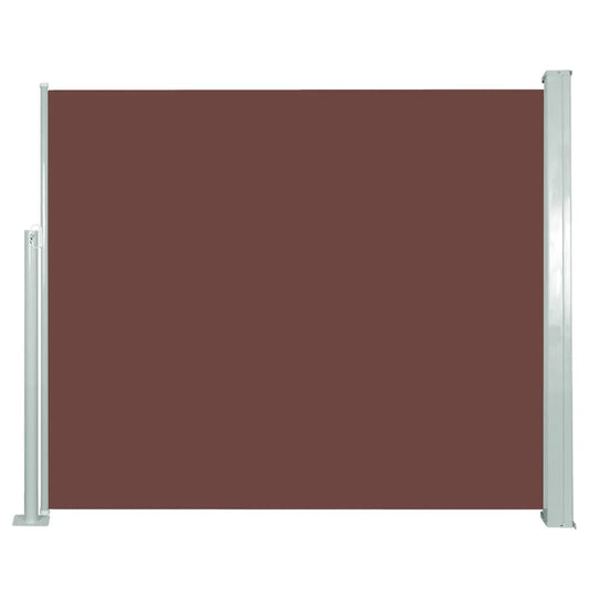 vidaXL Retractable Side Awning 120 x 300 cm Brown