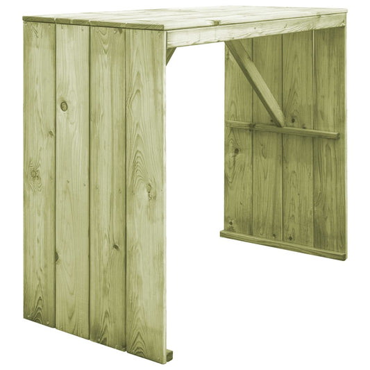 vidaXL Bar Table 130x60x110 cm Impregnated Pinewood