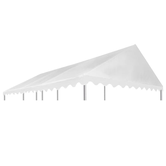 vidaXL Gazebo Top Cover PVC 500 g/mŒ_ 3x6 m White