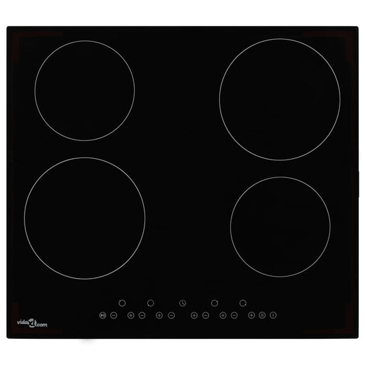 vidaXL Ceramic Hob with 4 Burners Touch Control 6000 W