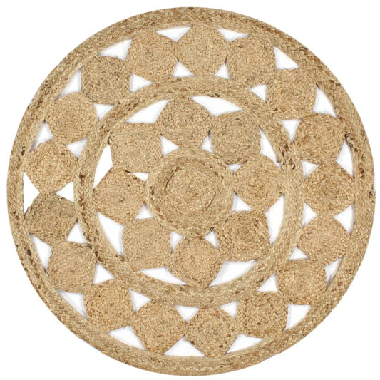 vidaXL Handmade Rug Braided Jute 150 cm