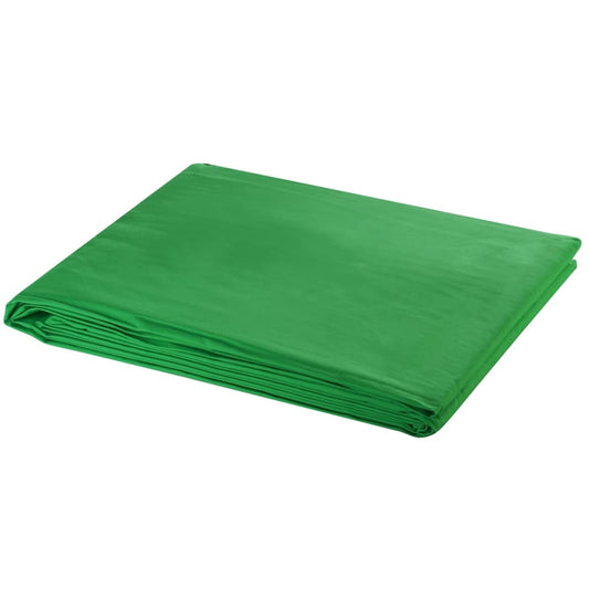 vidaXL Backdrop Cotton Green 600x300 cm Chroma Key