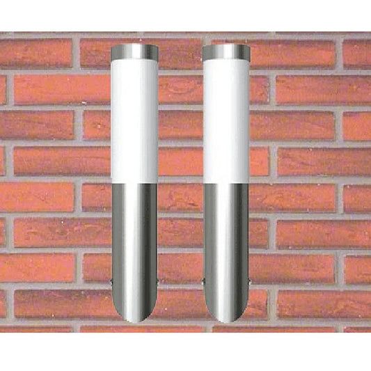 vidaXL Outdoor Wall Lights 2 pcs Stainless Steel