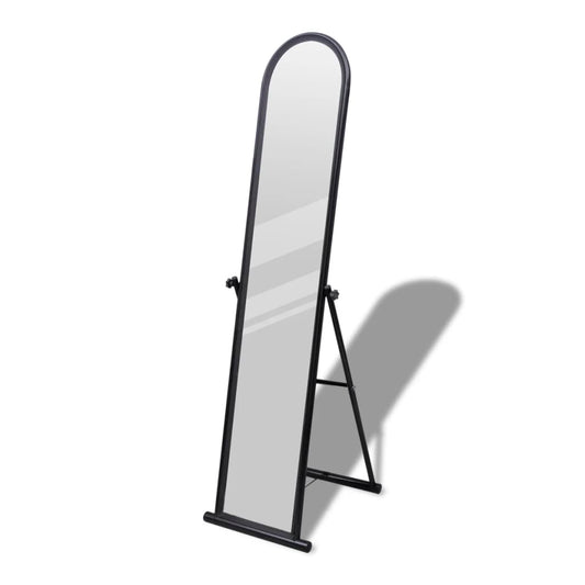 vidaXL Free Standing Floor Mirror Full Length Rectangular Black