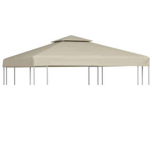 vidaXL Gazebo Cover Canopy Replacement 310 g / mŒ_ Beige 3 x 3 m
