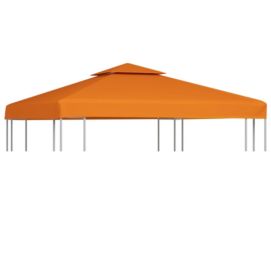 vidaXL Gazebo Cover Canopy Replacement 310 g / mŒ_ Orange 3 x 3 m