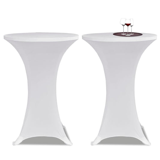 Standing Table Cover íÖ 60cm White Stretch 2 pcs