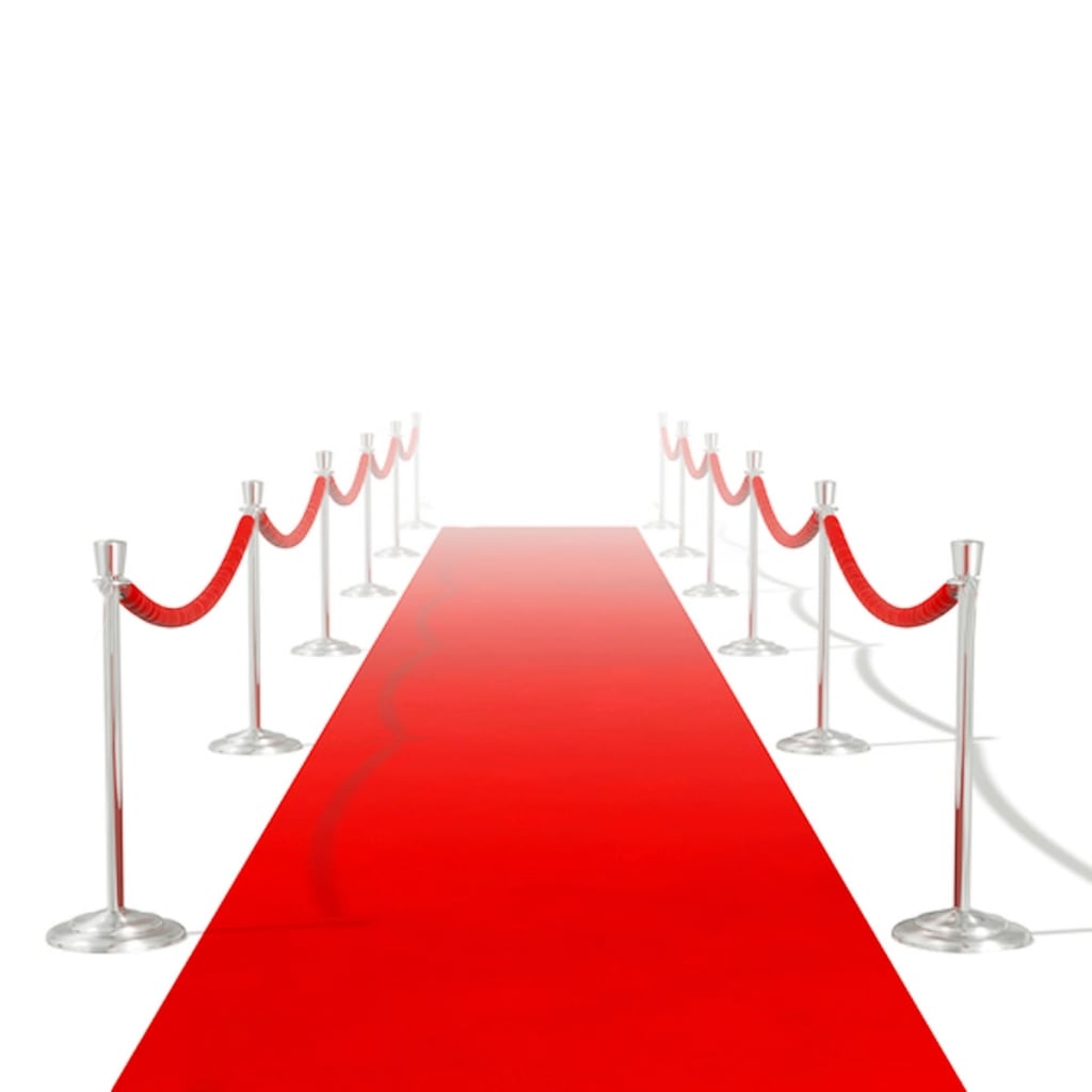vidaXL Red Carpet 1 x 5 m Extra Heavy 400 g/m2